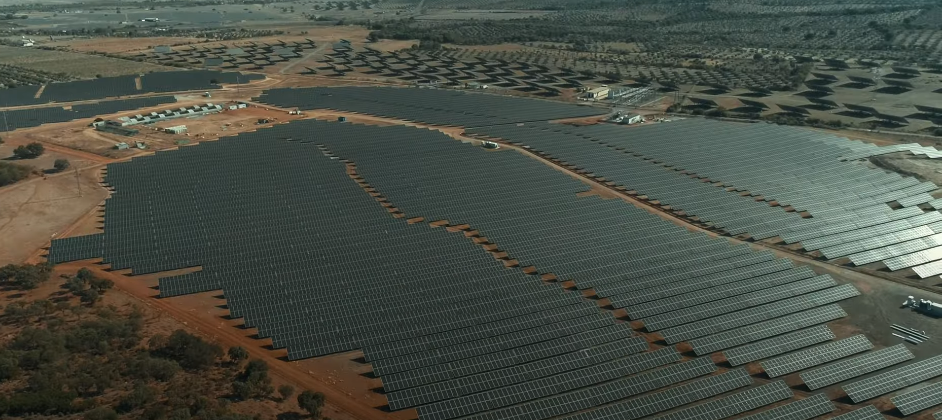 Vista aérea de Planta Solar Fotovoltaica Alcon I