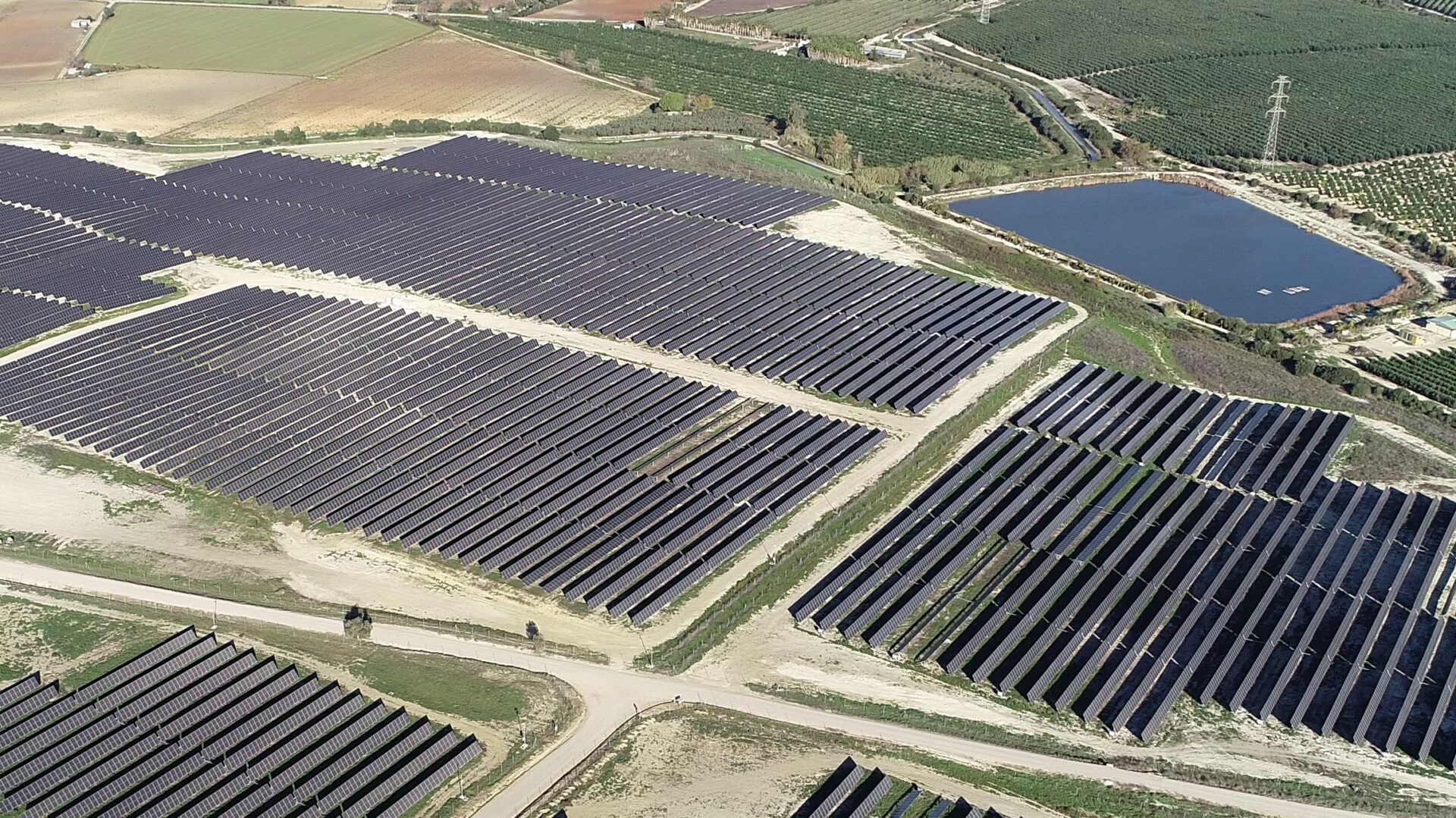 Vista aérea de Planta Solar Fotovoltaica Sigma Arco II