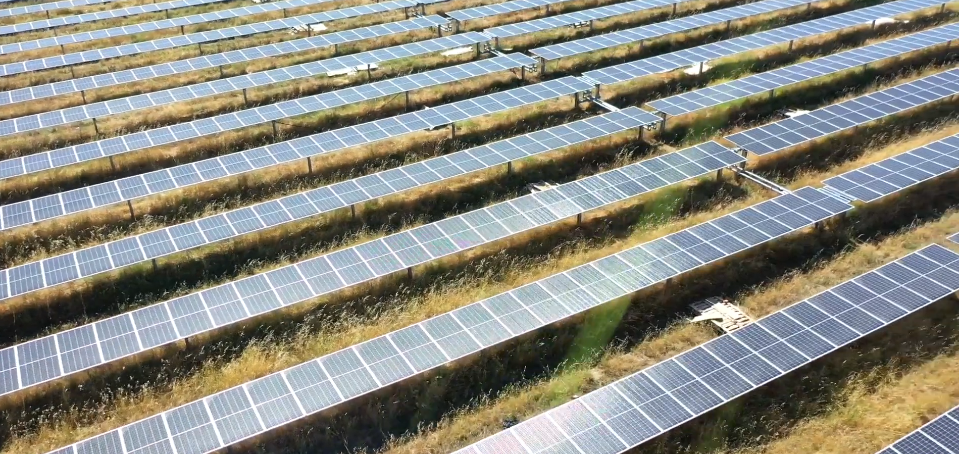 Vista aérea de Planta Solar Fotovoltaica Arenales