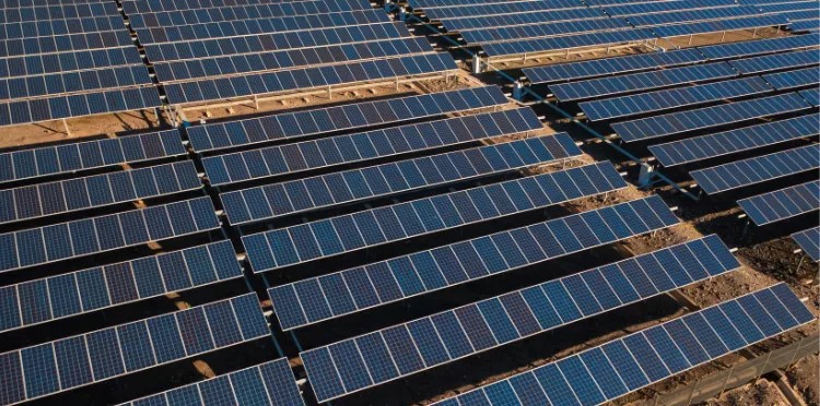 Vista aérea de Planta Solar Fotovoltaica Aurea