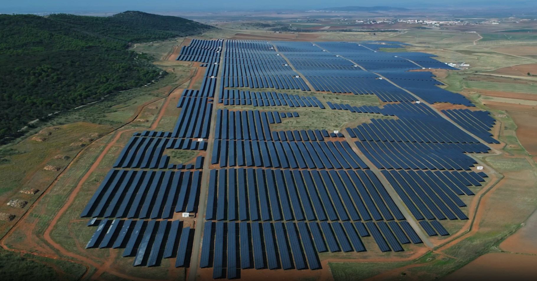 Vista aérea de Planta Solar Bienvenida