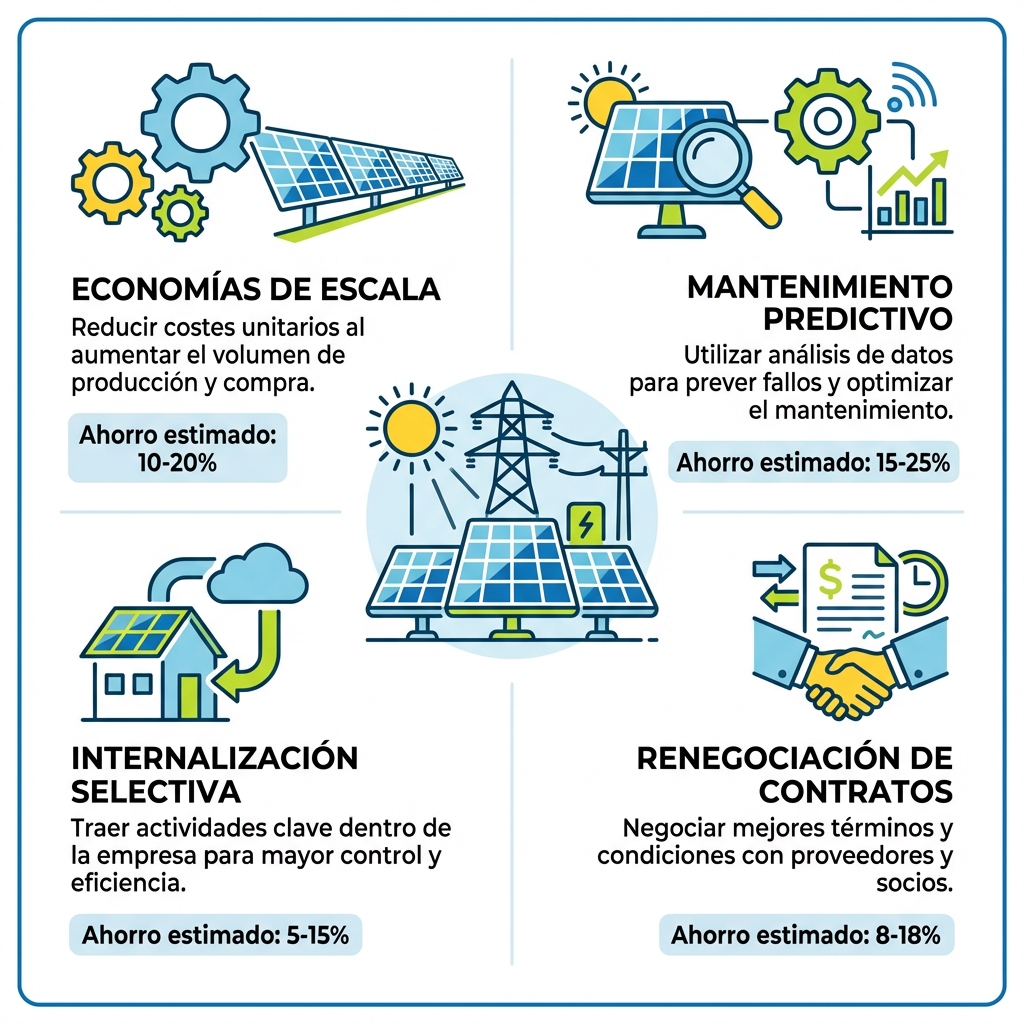 Infographic of OPEX optimization strategies