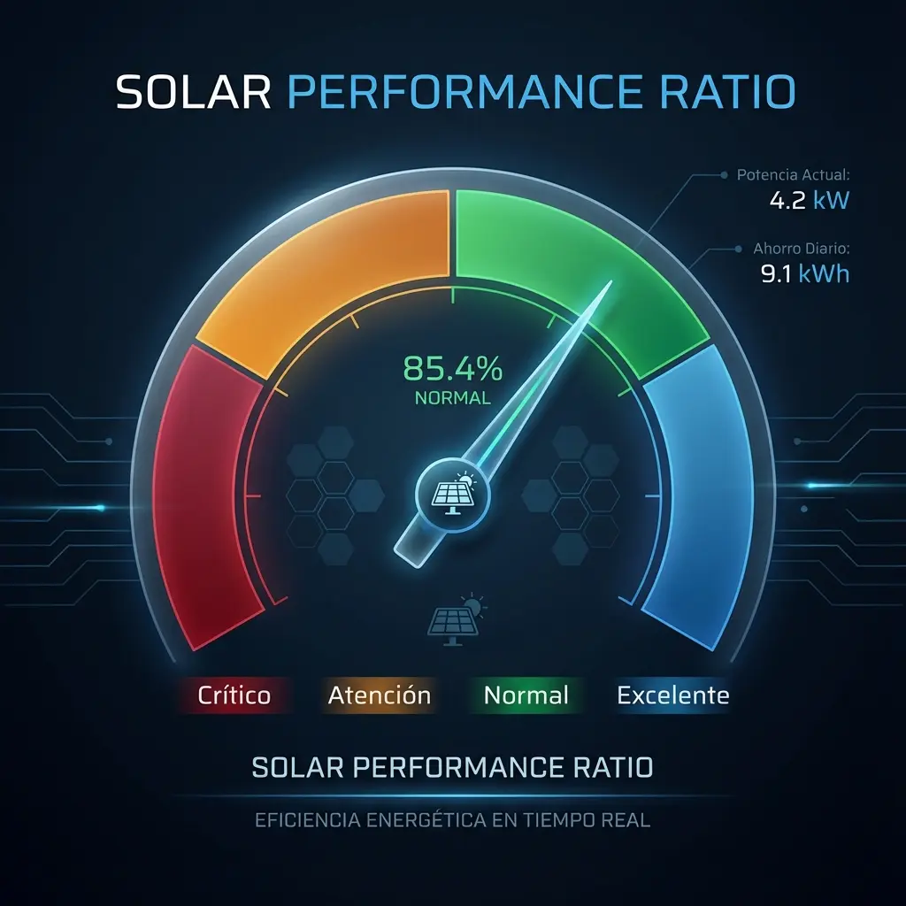 Gráfico de rangos de Performance Ratio