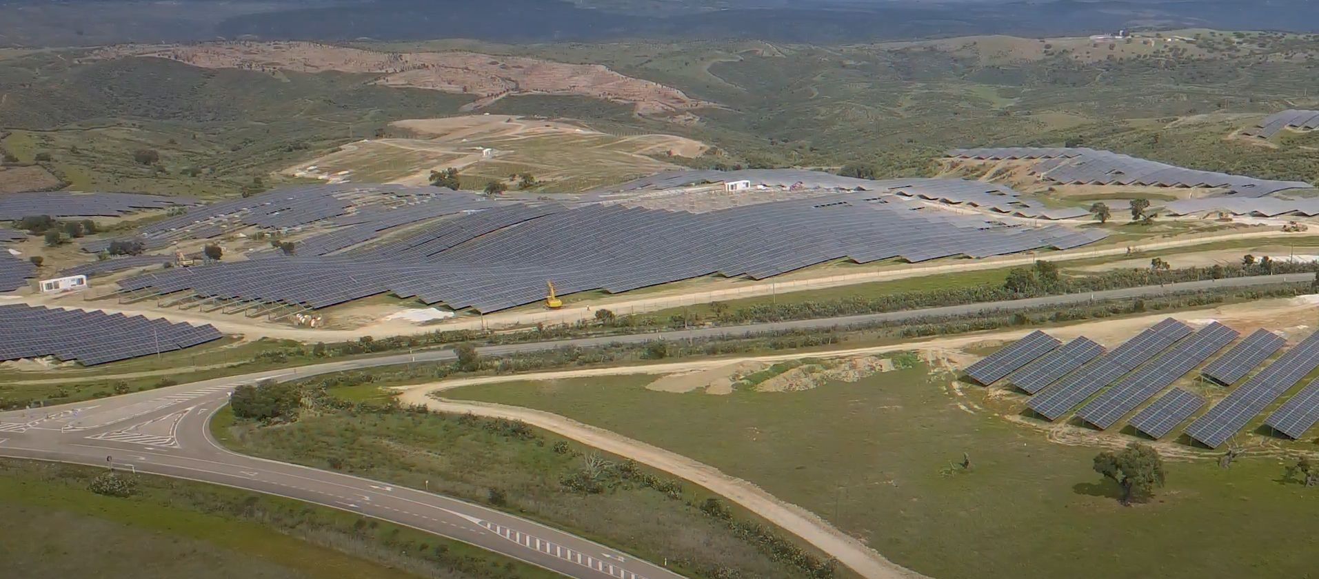 Vista aérea de Planta Solar Fotovoltaica Cedillo