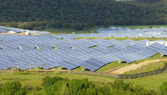 Vista aérea de Planta Solar Ciudad Rodrigo