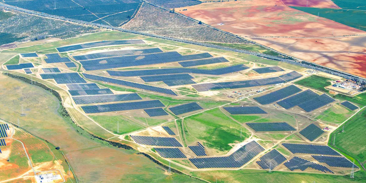 Vista aérea de Planta Solar Fotovoltaica Don Rodrigo 2