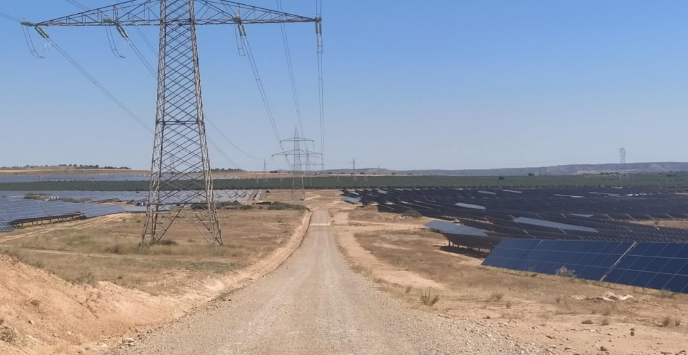 Vista aérea de Planta Solar Fotovoltaica Escatrón 2