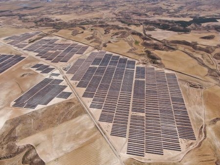 Vista aérea de Planta Solar Fotovoltaica Esplendor Solar
