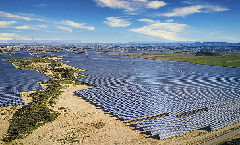 Vista aérea de Planta Solar Fotovoltaica Guadacano
