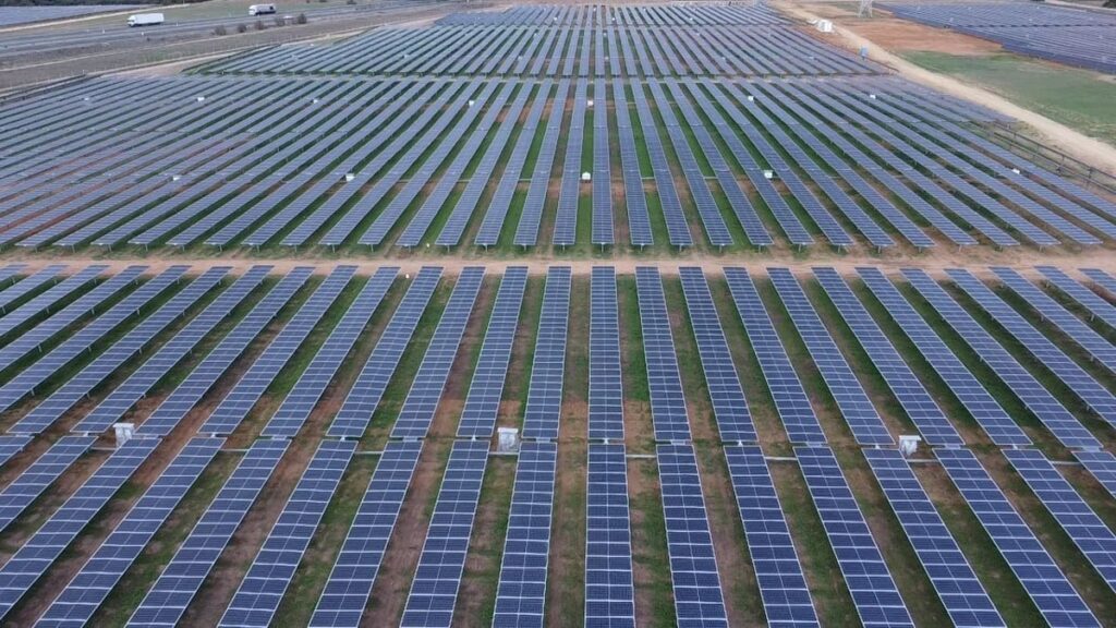 Vista aérea de Planta Solar Fotovoltaica Guillena
