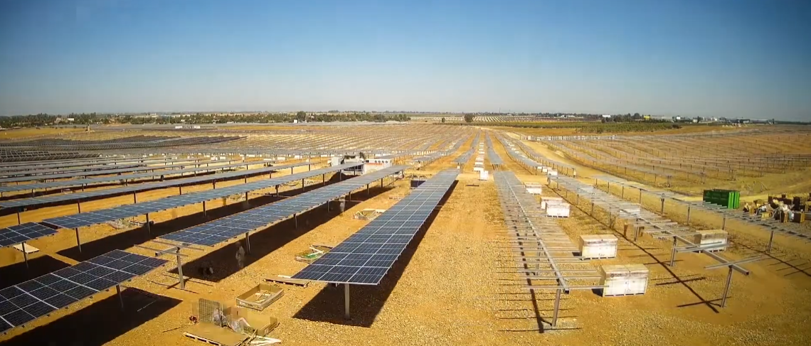 Vista aérea de Planta Solar Las Naranjillas