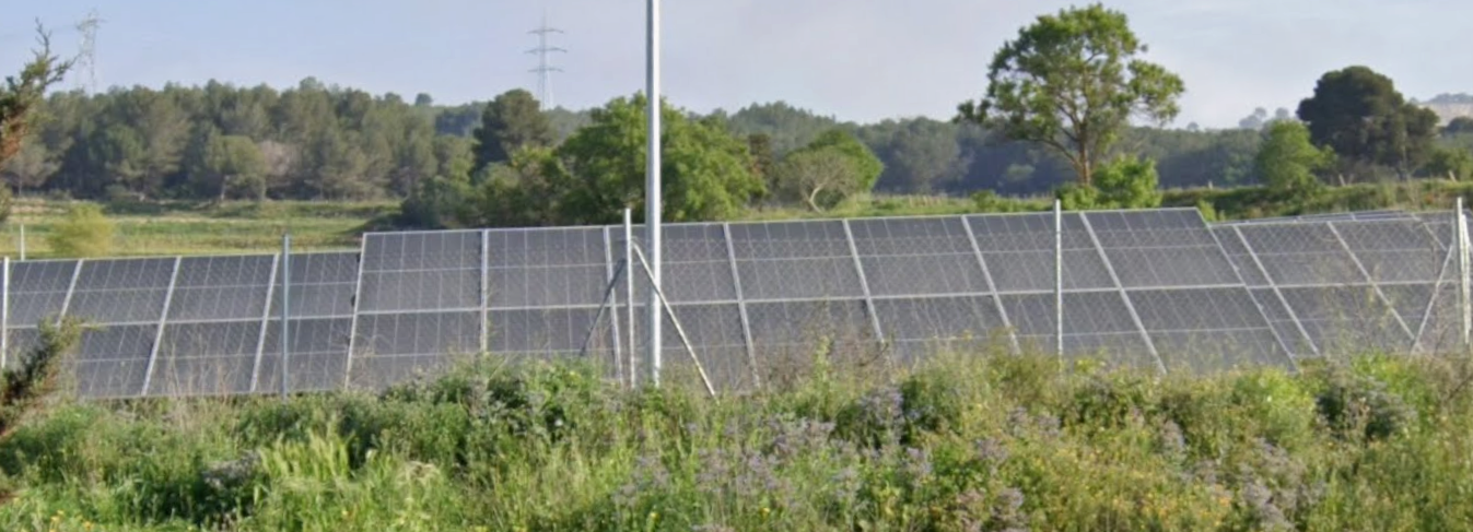 Vista aérea de Planta Solar Fotovoltaica Las Solanas