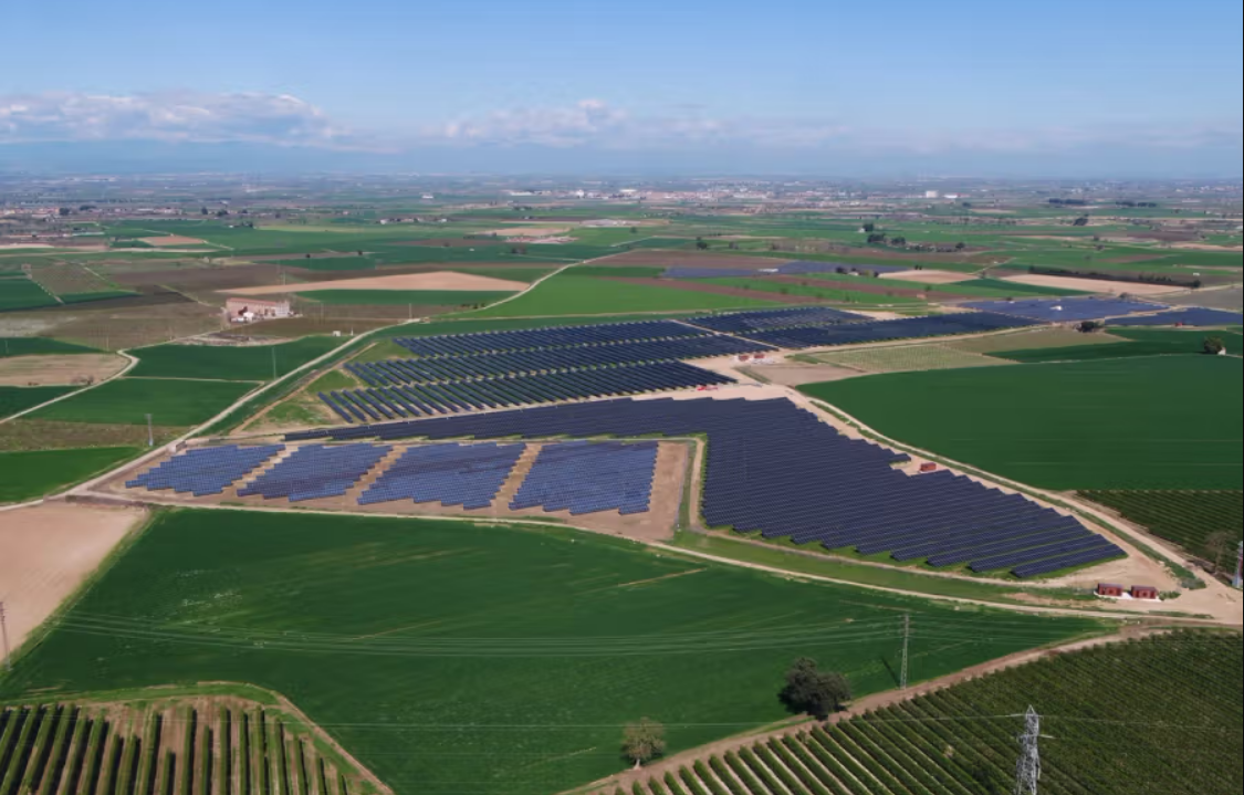 Vista aérea de Planta Solar Fotovoltaica Las Teclas