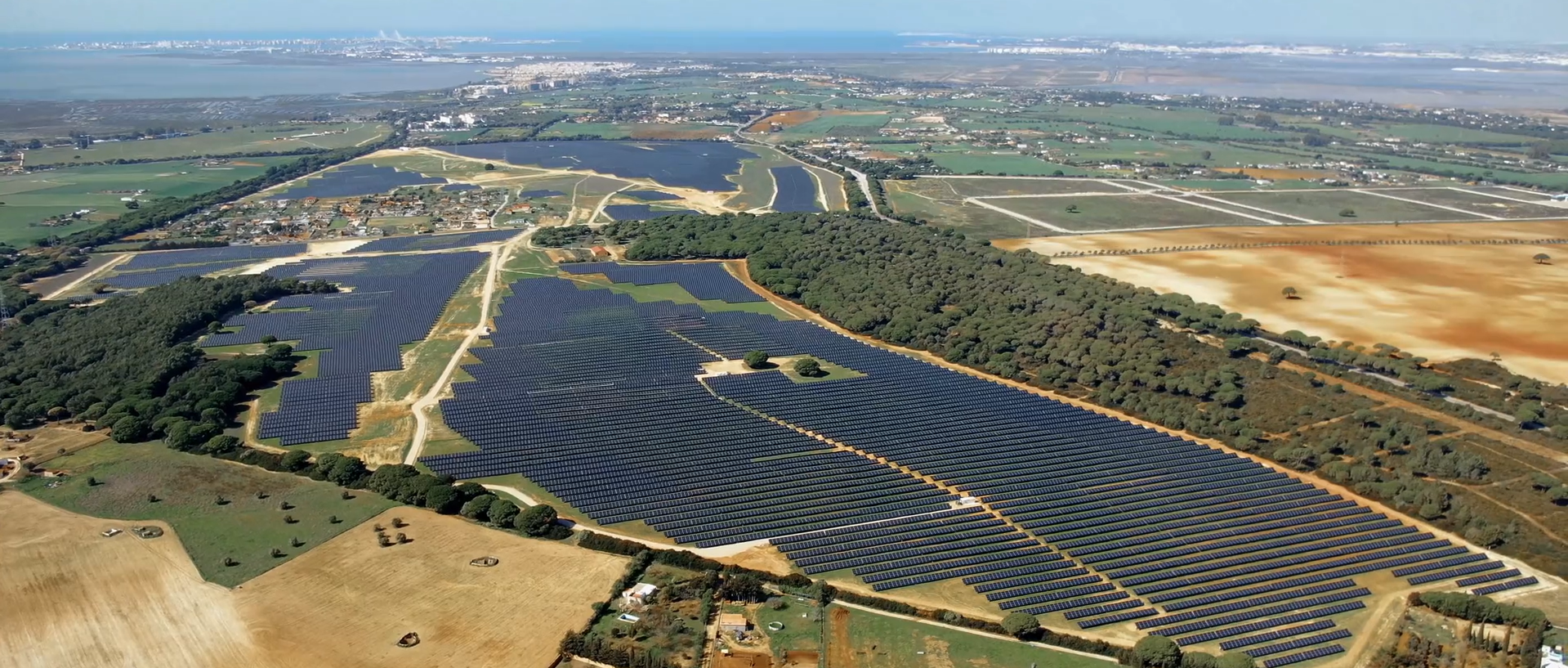 Vista aerea de la planta fotovoltaica Miramundo