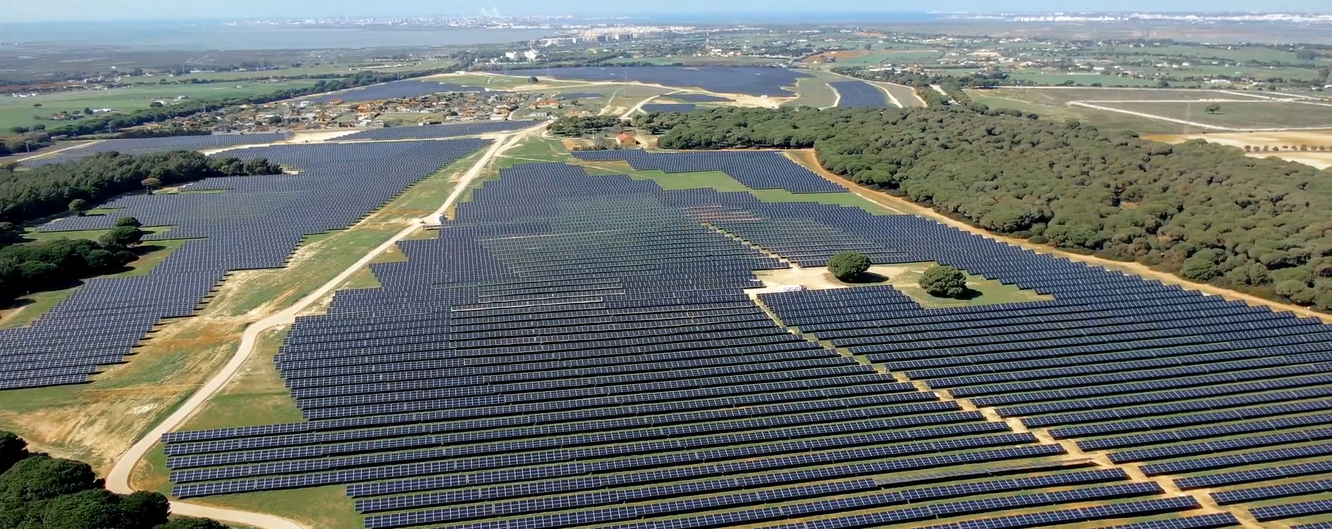 Vista aérea de Planta Solar Fotovoltaica Miramundo
