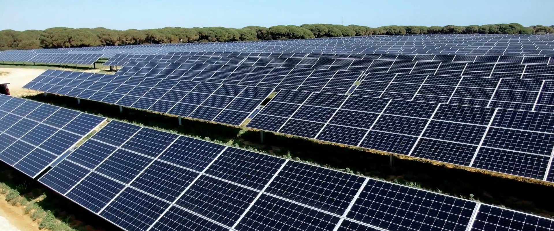 Detalle de las placas de la planta fotovoltaica Miramundo