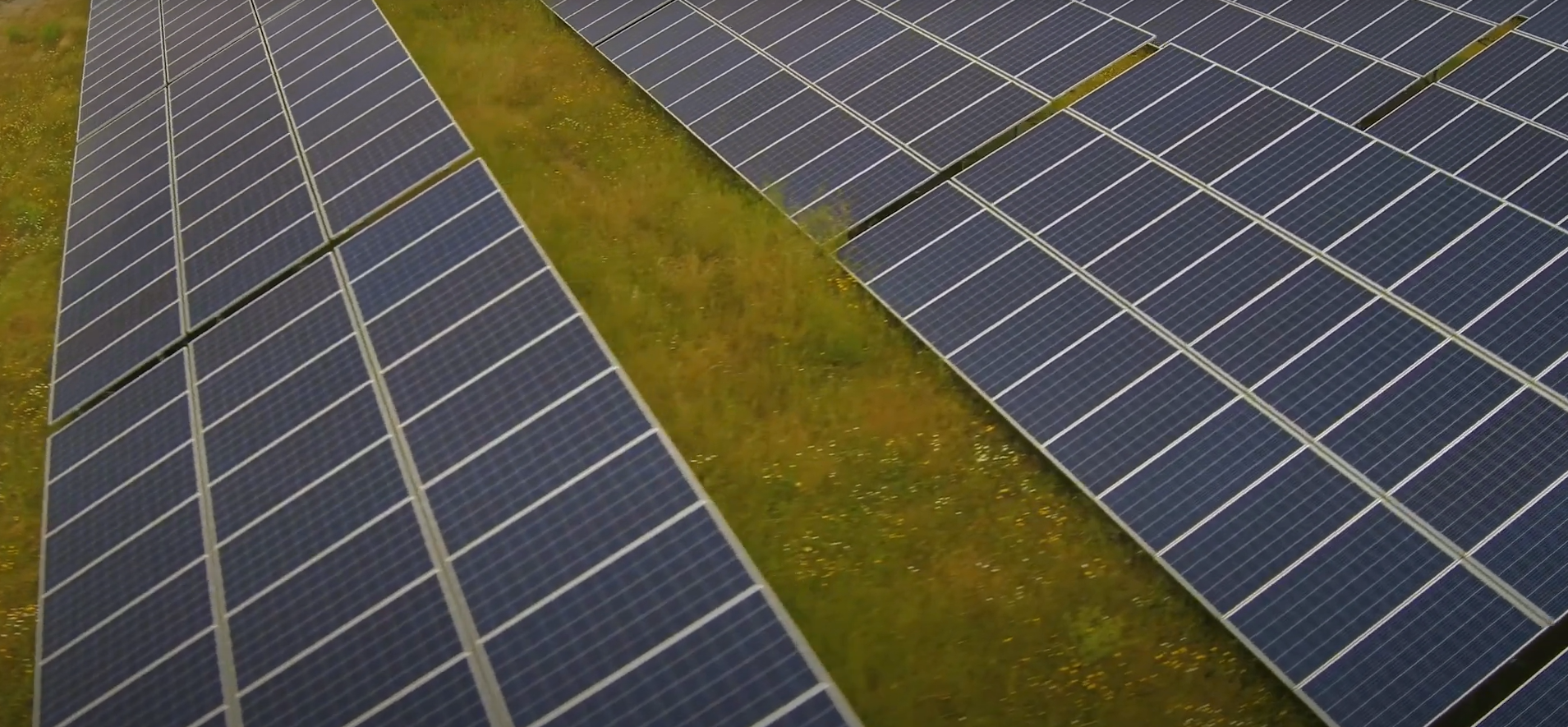 Vista desde arriba de la configuracion de los paneles