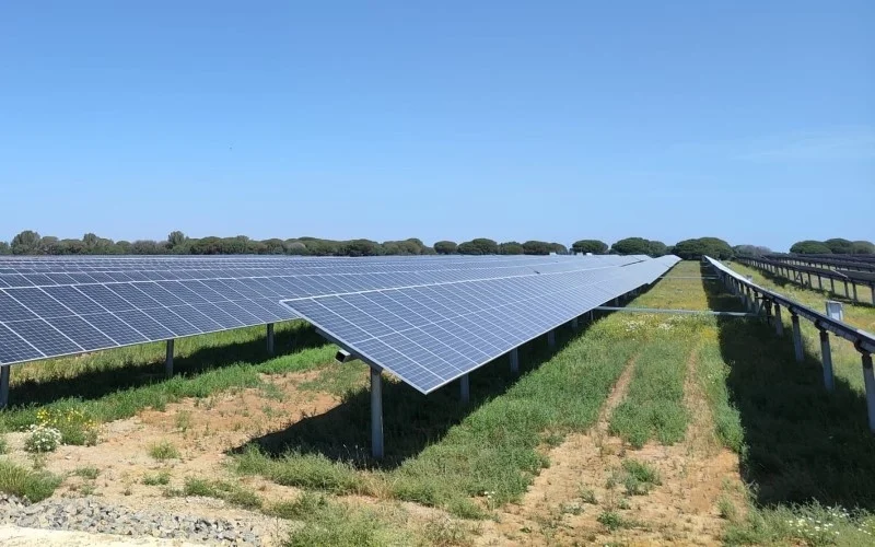 Vista aérea de Planta Solar Fotovoltaica Puerto Real II