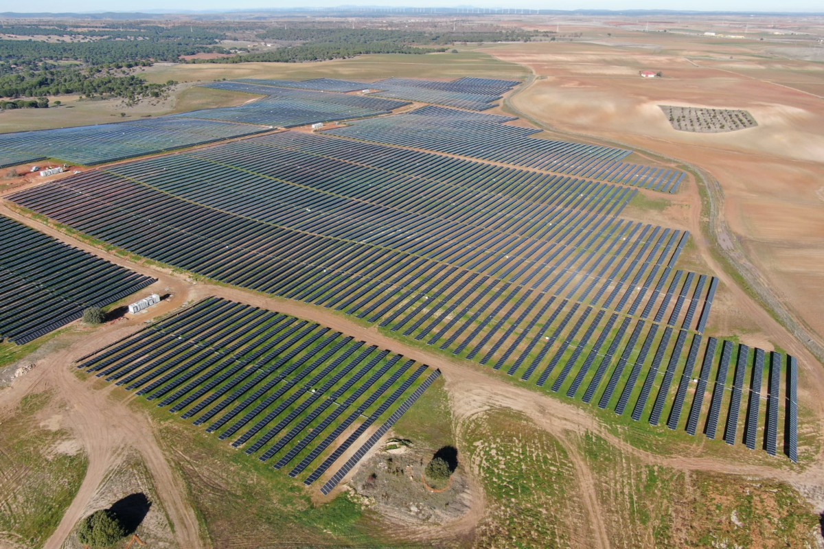 Vista aérea de Planta Solar Fotovoltaica Sirius
