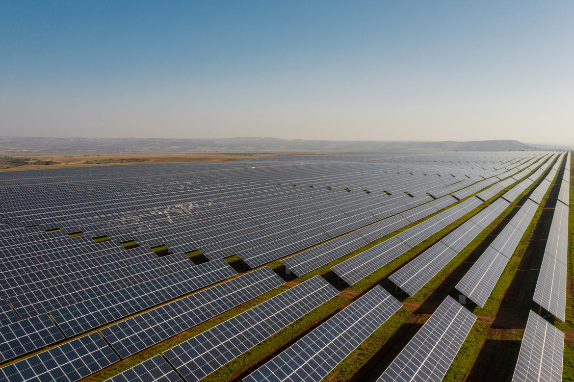 Vista aérea de Planta Solar Fotovoltaica Talayuela